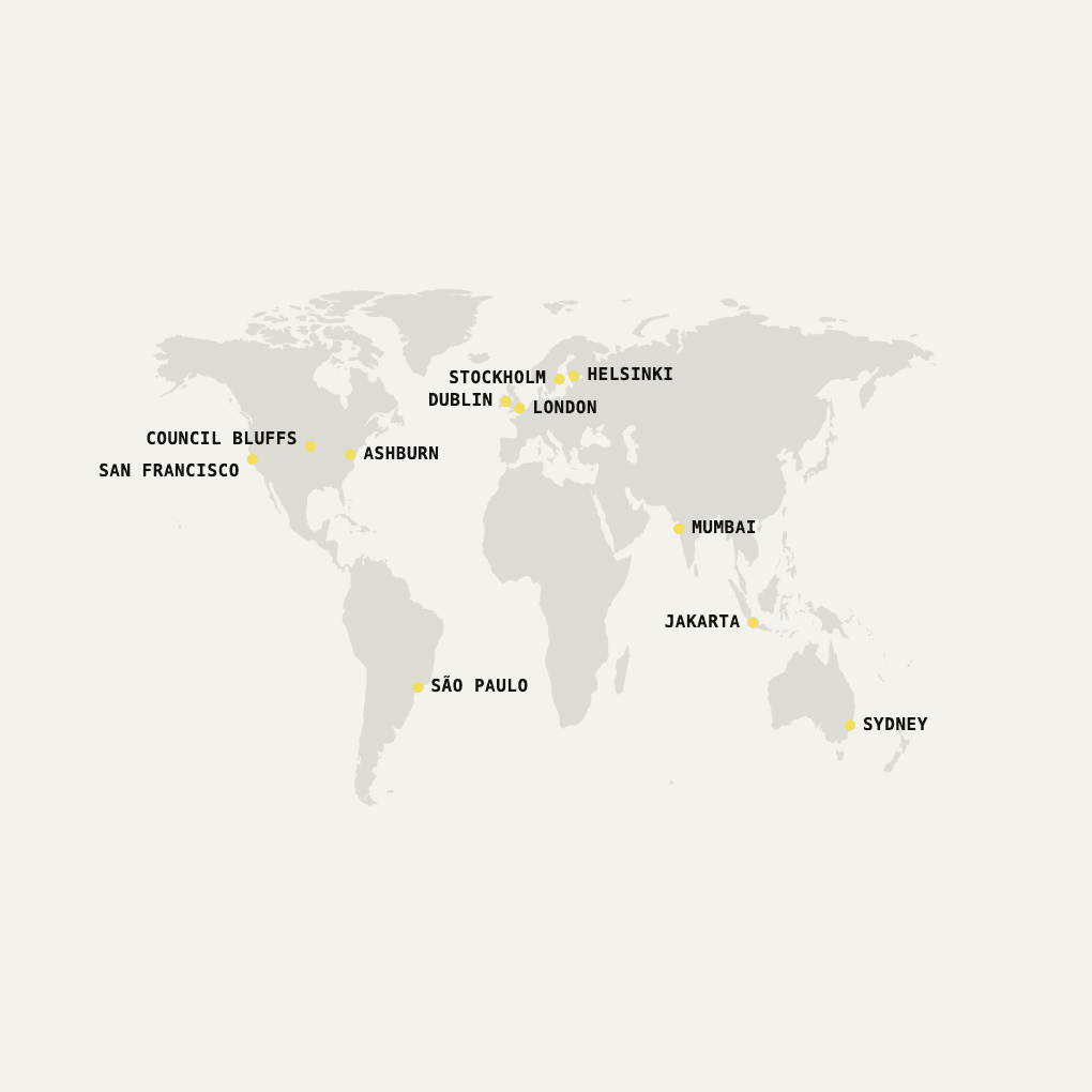 Select your region per request